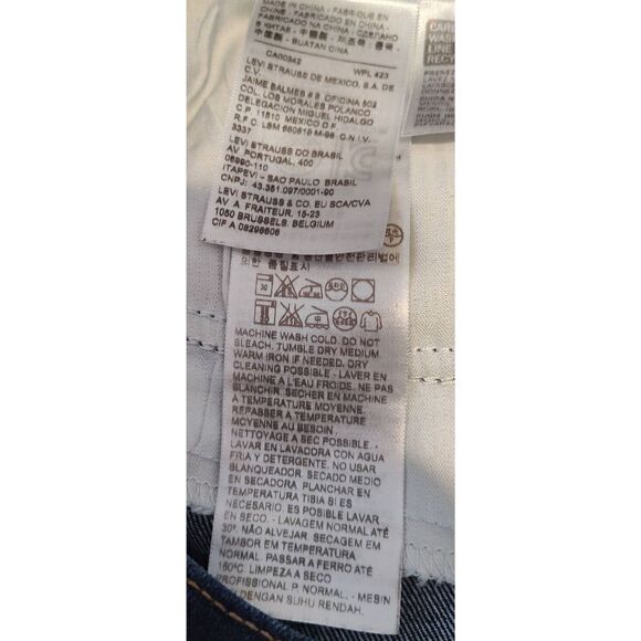 LEVI'S 28 Demi Curve Jeans Womens 28 x 32 Classic Rise Slim Fit Blue SEE ACTUAL - Picture 10 of 13